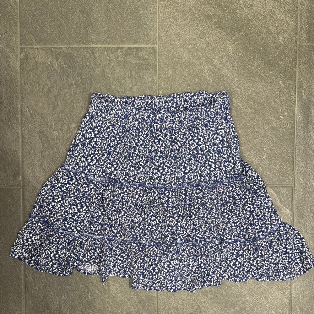 Floral Blue Skirt